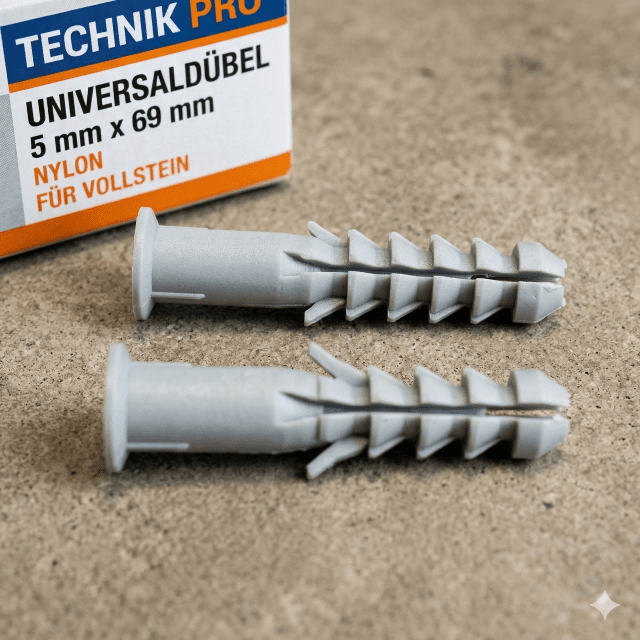 Universaldübel 5 mmx69 mm Nylon für Vollstein